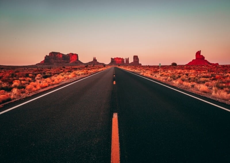 Empty Road in Arizona