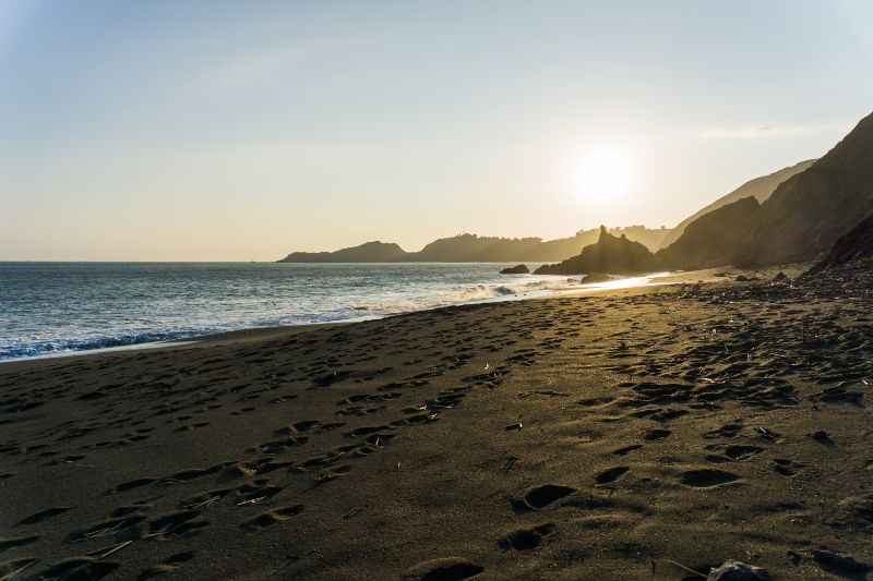 Black Sands Beach in Marin Headlands, California