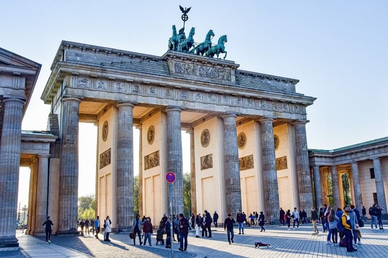 Brandenburg Gate and Tourist