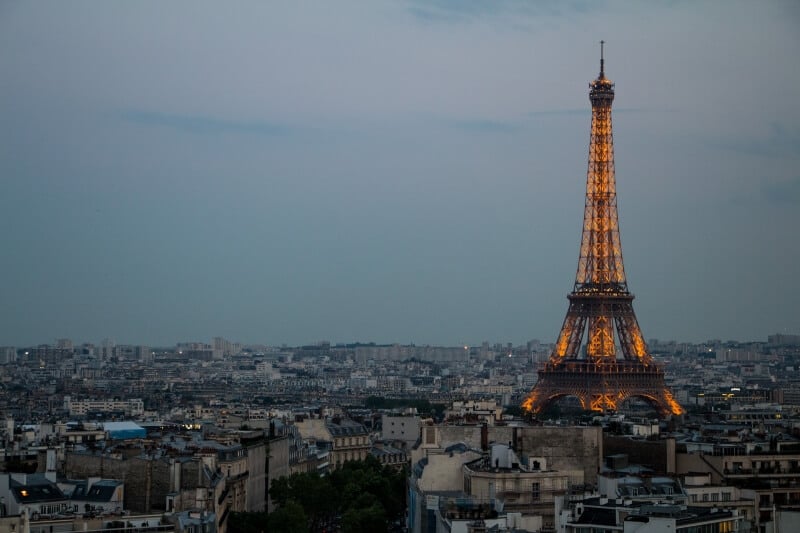 Eiffel Tower and Paris Cityscape
