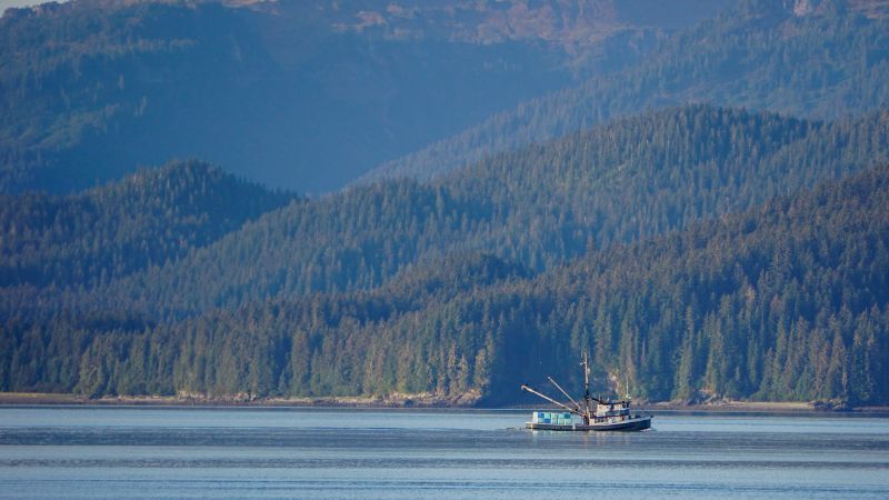 Fishing Boat in Harbor of Juneau, Alaska