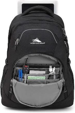 High Sierra Access Laptop Backpack Front Pockets