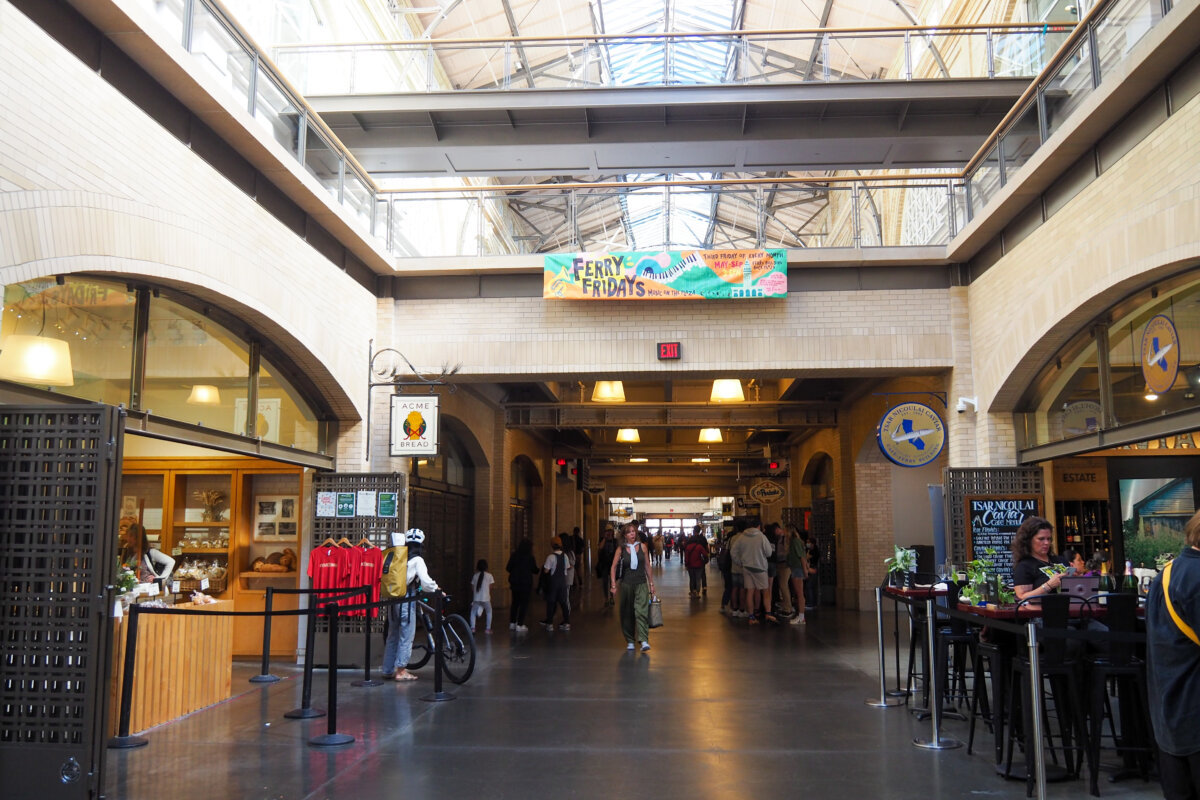 Inside of the Ferry Building in San Francisco
