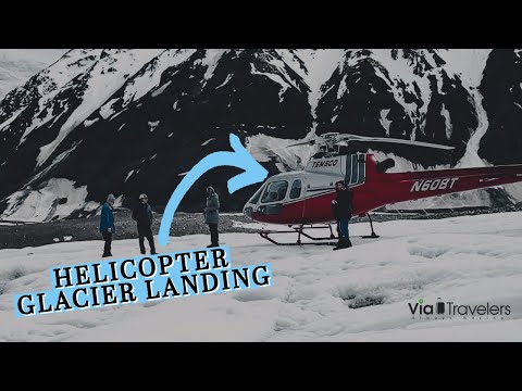 ALASKA HELICOPTER TOUR Land on Yanert Glacier, Denali [4K]