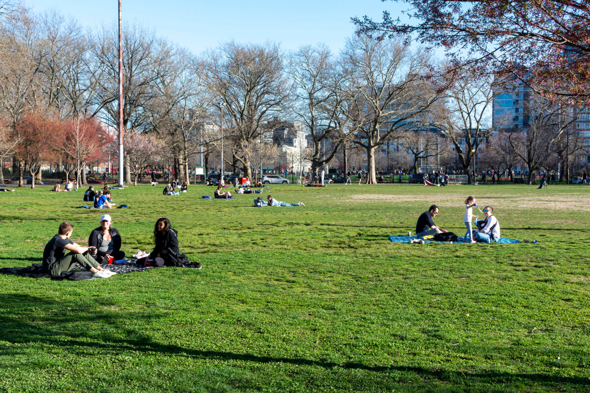 Picnicking in McCarren Park, Brooklyn, NY, USA