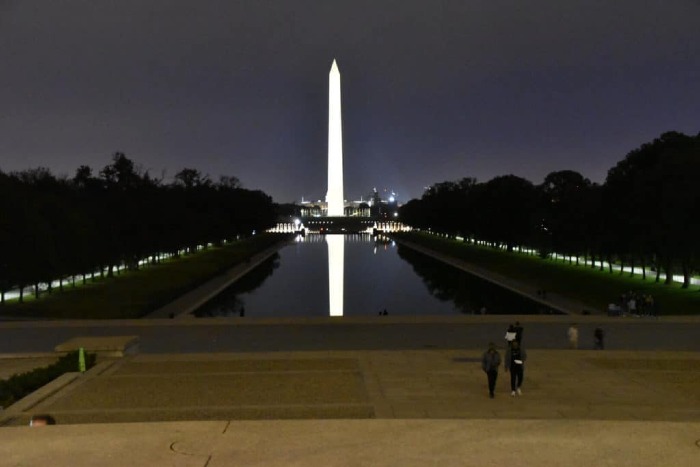 National Mall in Washington DC at Night