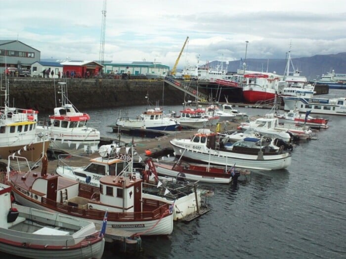 Boats in Reykjavik's Old Harbour