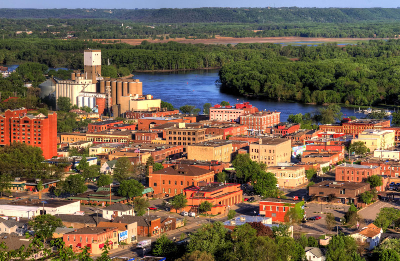 View of Downtown Red Wing, Minnesota