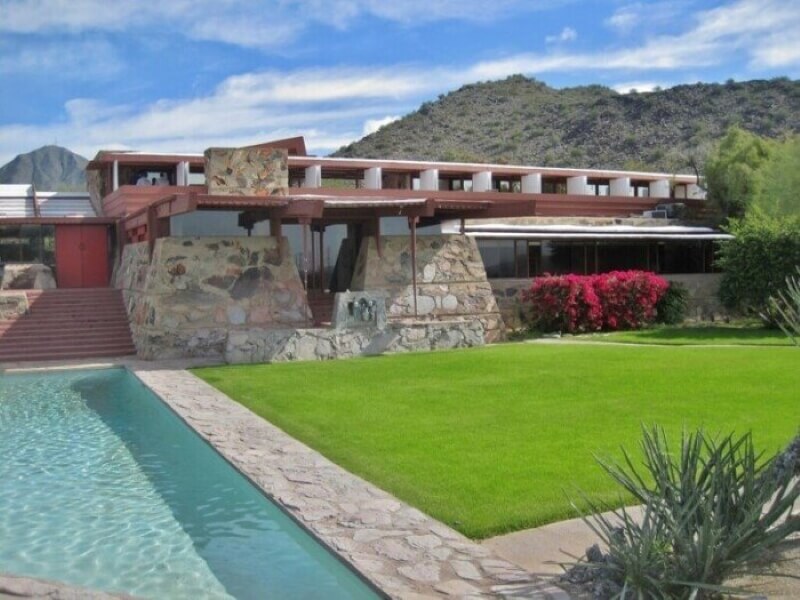 Pool and Garden at Taliesin West