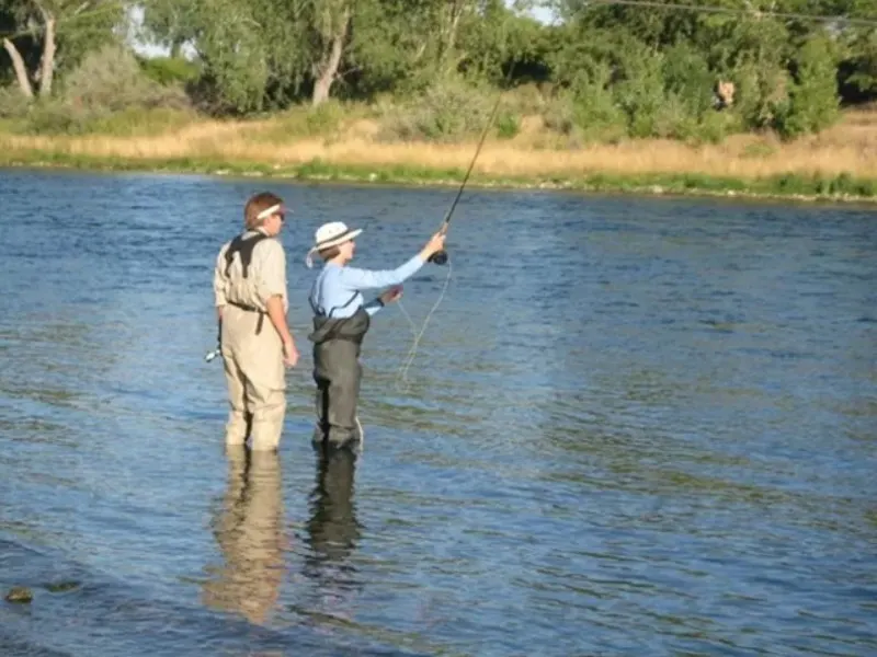 Fishing in Big Horn River