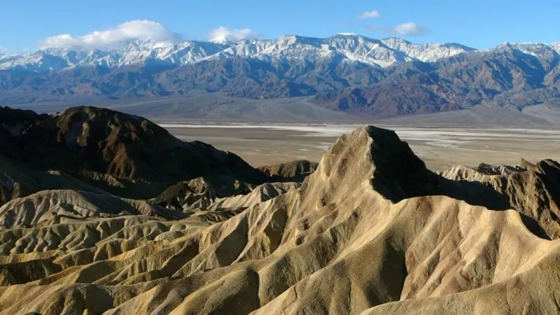 The amazing view from Zabriskie Point in Death Valley National Park