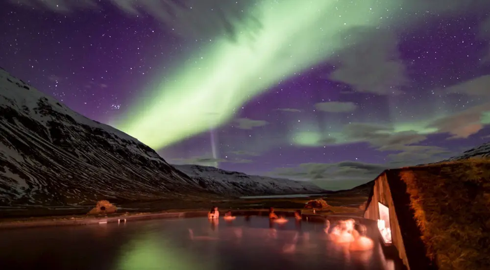Adventurerers will think Deplar Farm is the best hotel to view northern lights in Iceland.