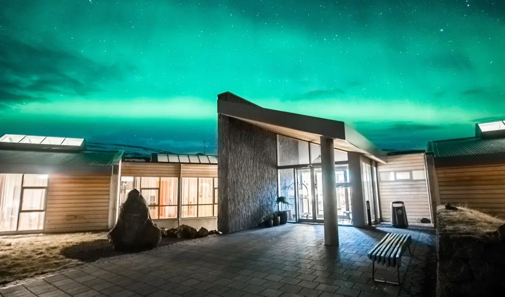 Hotel Husafell is one of the best hotels in Iceland for nothern lights.