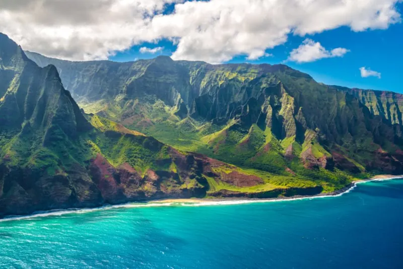 Aerial View of Kauai, Island