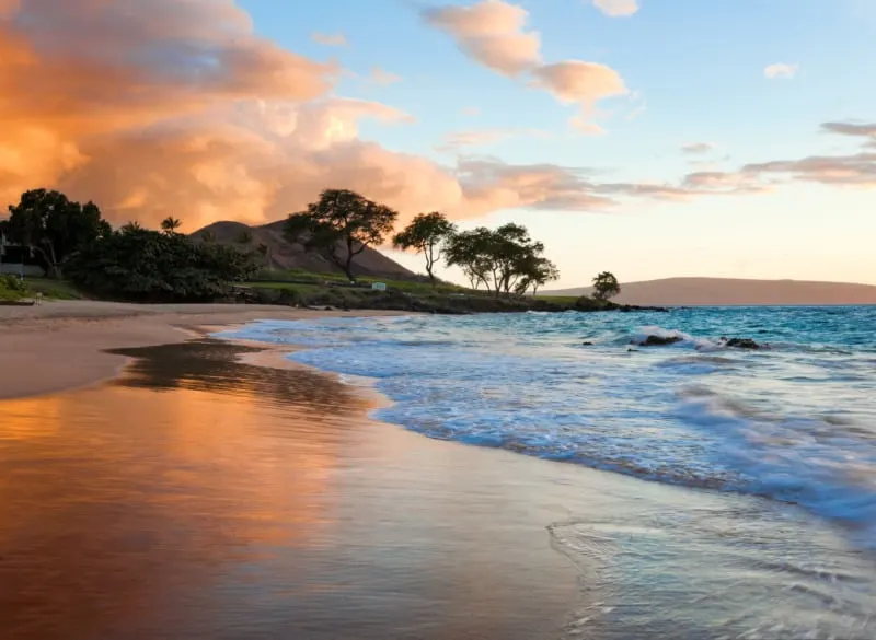 Beach Sunset, Maui, Hawaii