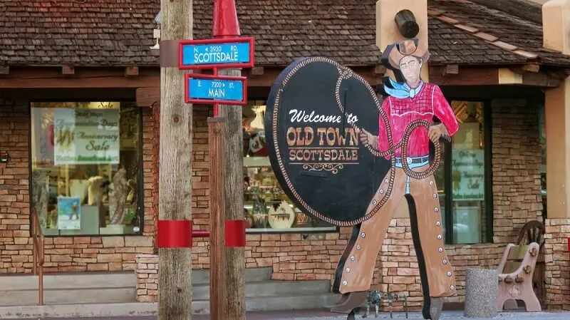 Old Town Scottsdale Welcome Sign
