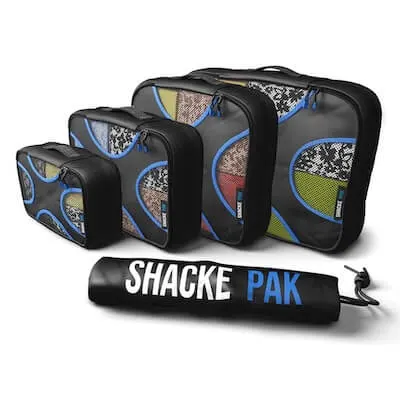 5-Pack Shacke Packing Cubes in Black
