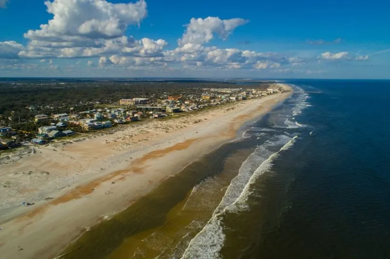 St. Augustine Beach Aerial View